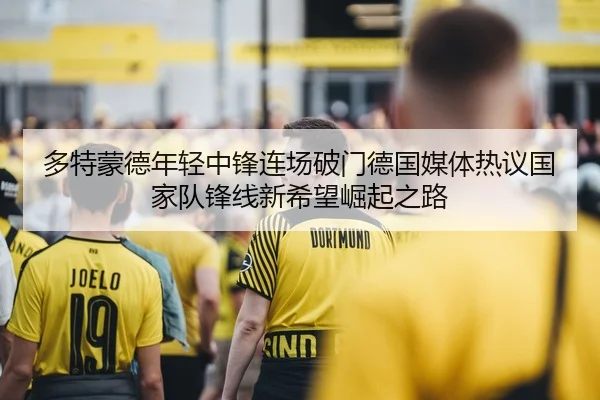 多特蒙德年轻中锋连场破门德国媒体热议国家队锋线新希望崛起之路